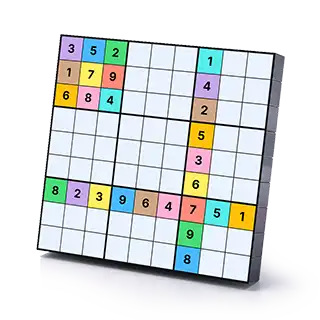 4 rules of color sudoku: row, column, region and color constraints